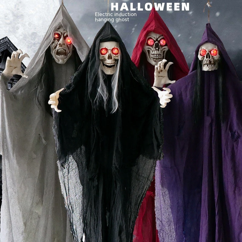 Halloween Hanging Ghost Decoration – Spooky Death Festival Haunted House Prop