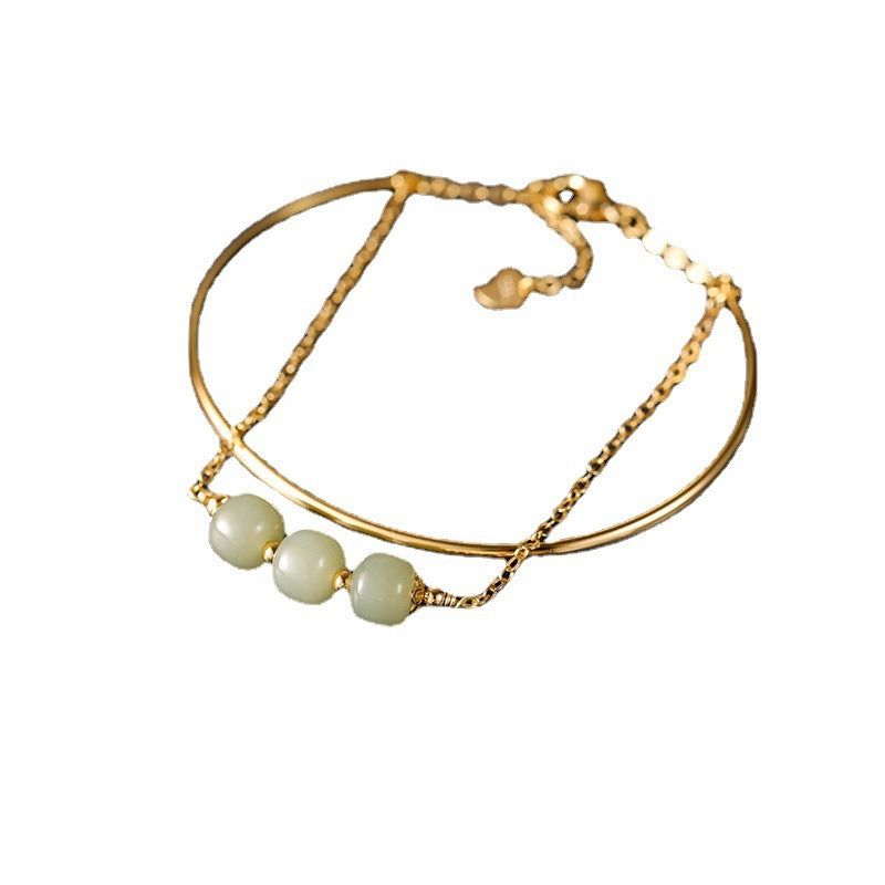 High Color Retention Special-interest Design Lucky Beads Bracelet