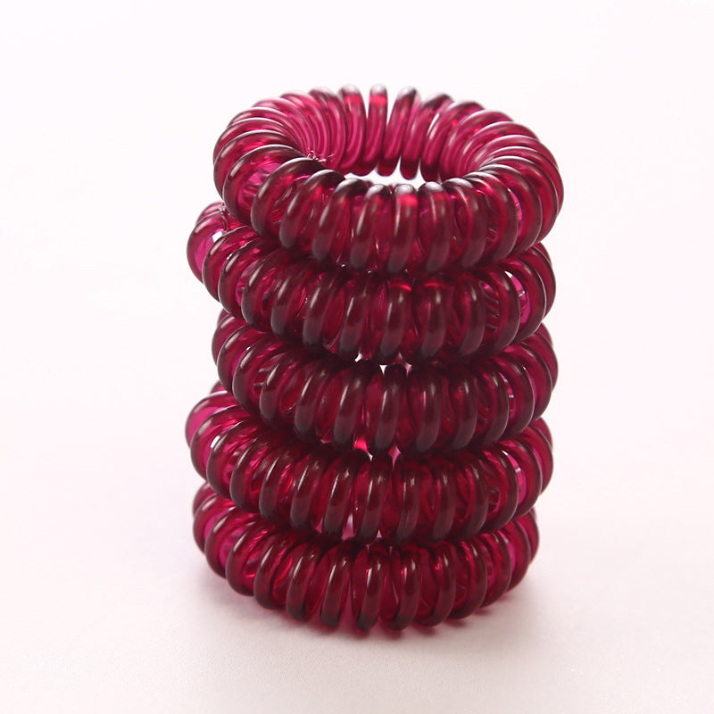 Transparent Phone Line Hair Ring Small Size Cute High Elastic Thin Hair Rope