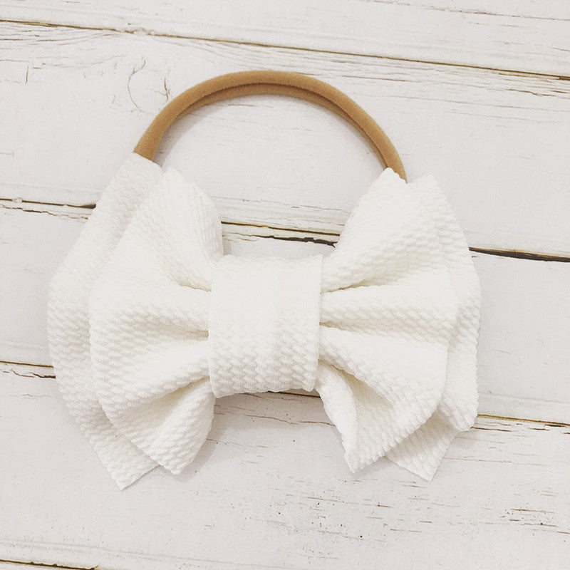 Children's Bow Hair Band Baby Double Layer