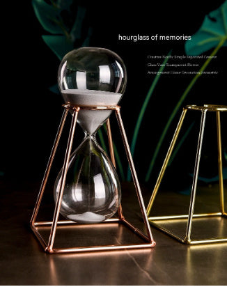 Metal Hourglass Timer 30 Minute Nordic Style Ornament
