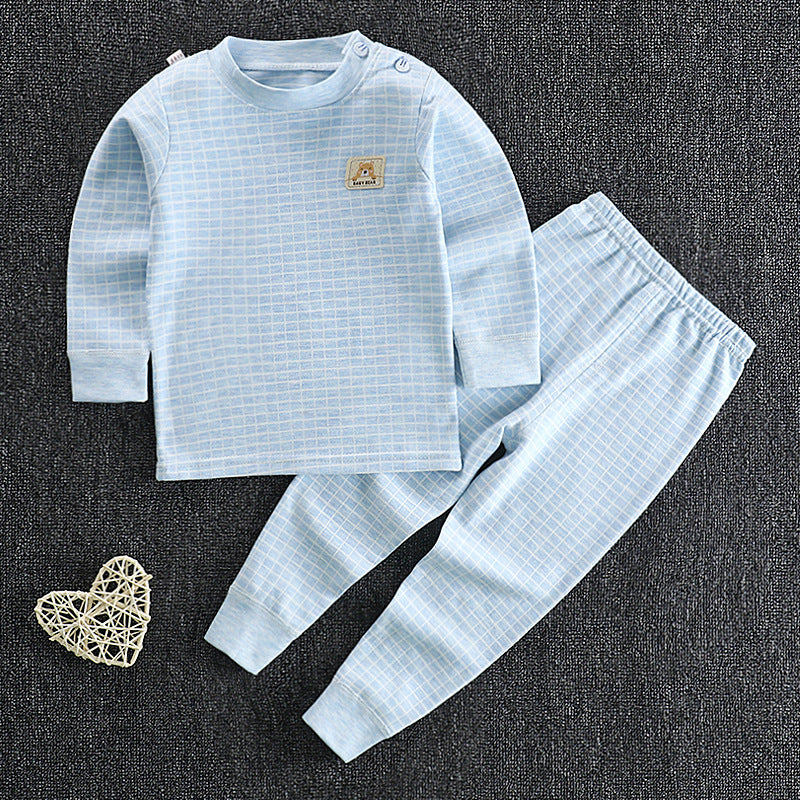 Autumn And Winter Children's Clothing Baby Cotton Autumn Clothes Long Trousers Suit