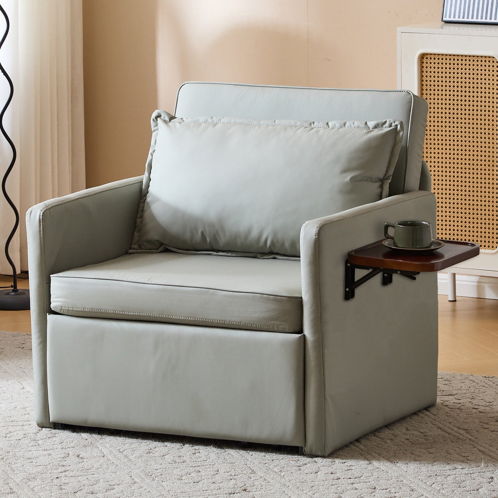 Adult Sleeper Chair Bed, 3-in-1 Convertible Sofa Chair Bed Pull-out Sofa Bed