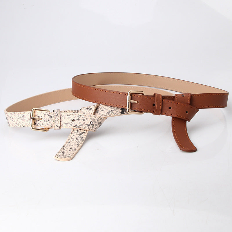 Women's Simple PU Korean Style Belt