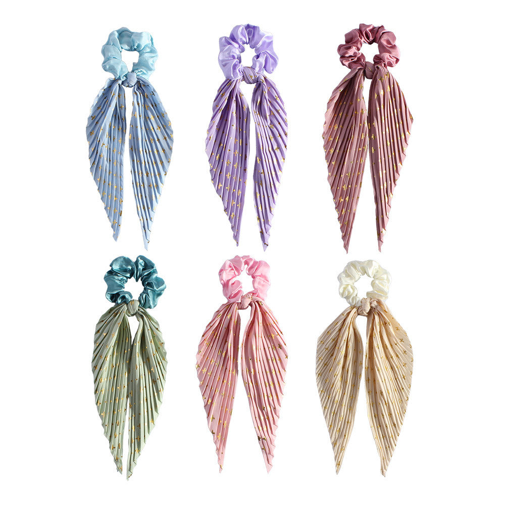 Silk Floral Head Rope Elastic Hair Band For Women Gift