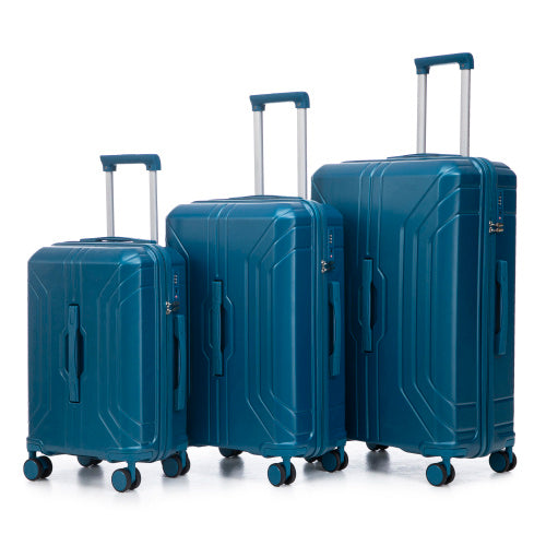 Sleek ABS Spinner Luggage Set Unisex 20 24 28 Inches TSA