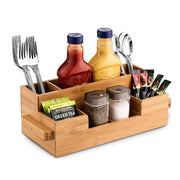 Bamboo Wood Soy Sauce And Seasoning Storage Rack Kitchen