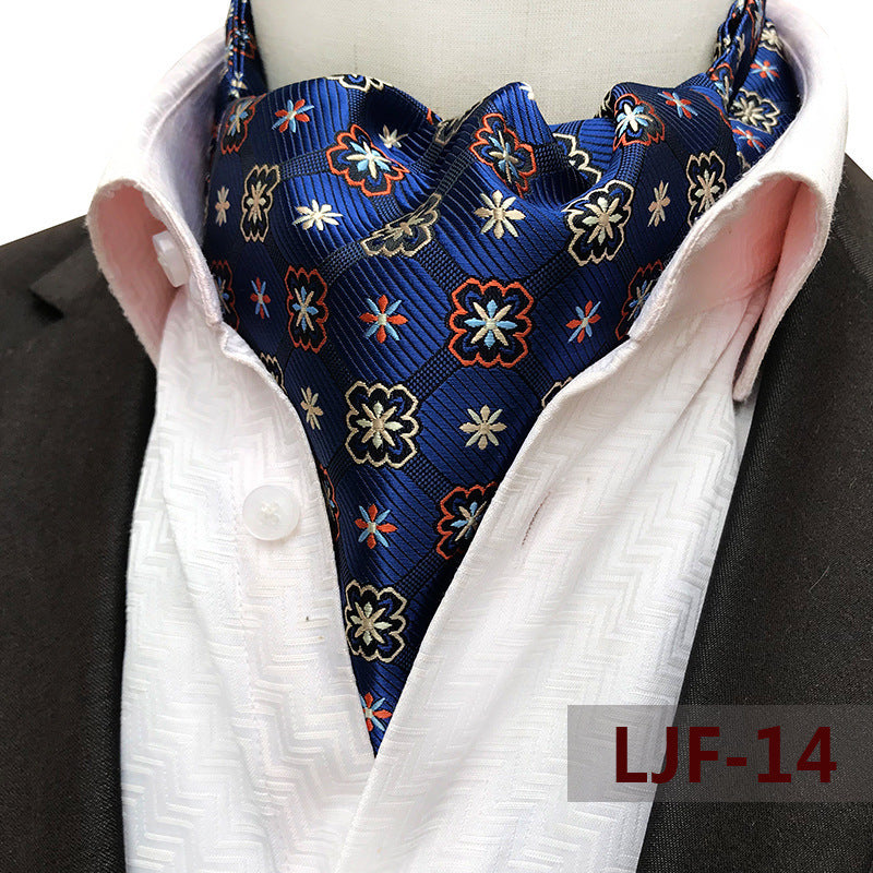 Men's British Jacquard Polyester Scarf