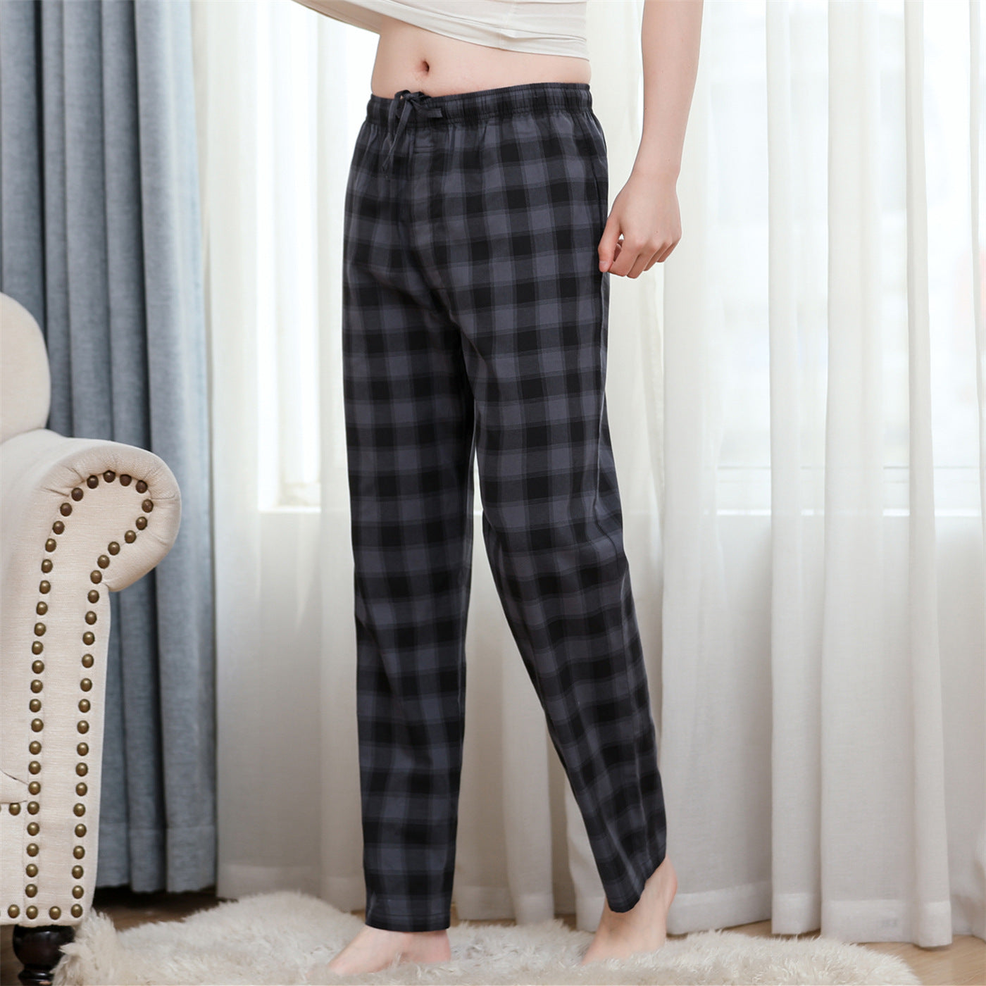 Men's Thin Pajamas Cotton Comfortable And Breathable