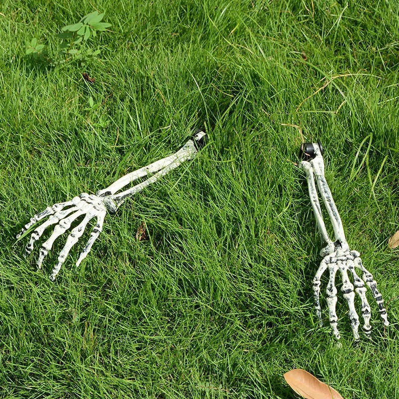 Halloween Decorations Simulation Hand Bone Skeleton Courtyard Floor Outlet