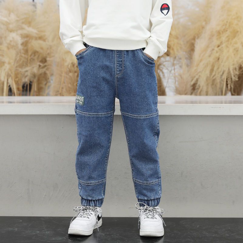 Boys Denim Jeans Slim Fit Korean Style Spring Autumn