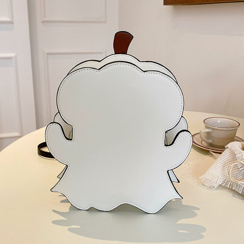 Halloween 3D Cartoon Pumpkin Ghost Bag – Creative Crossbody Shoulder Purse