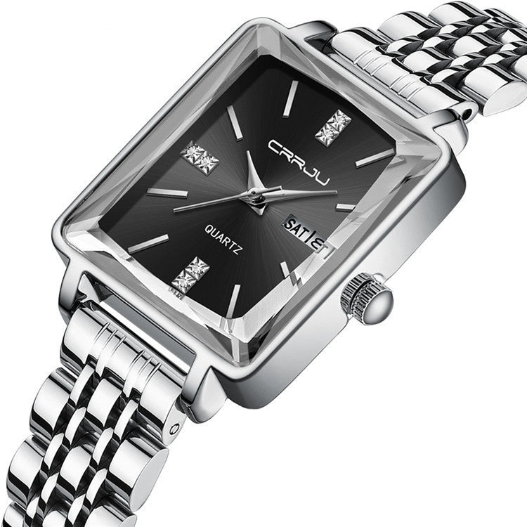 Slim Stainless Steel Belt Women's Waterproof Fashion Watch