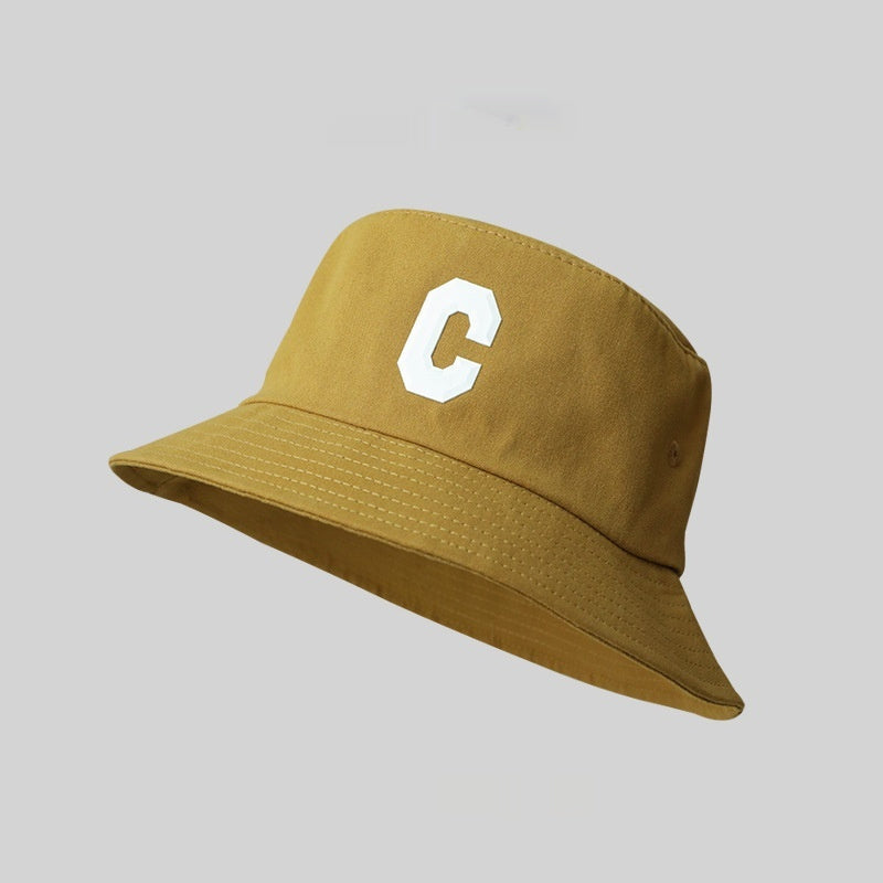 Big Head Circumference Bucket Hat All-match Letters Sun Hat