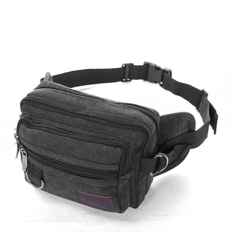Men's Casual Canvas Waist Pack Regular With Adjustable Strap
