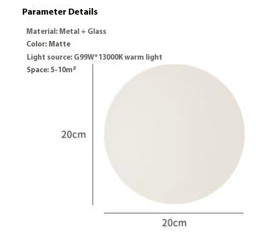 Ball Minimalist Designer Model Glass Wall Lamp