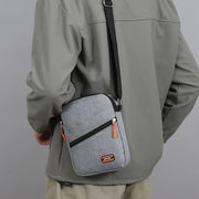 Men's One Shoulder Nylon Crossbody Backpack Slim Travel