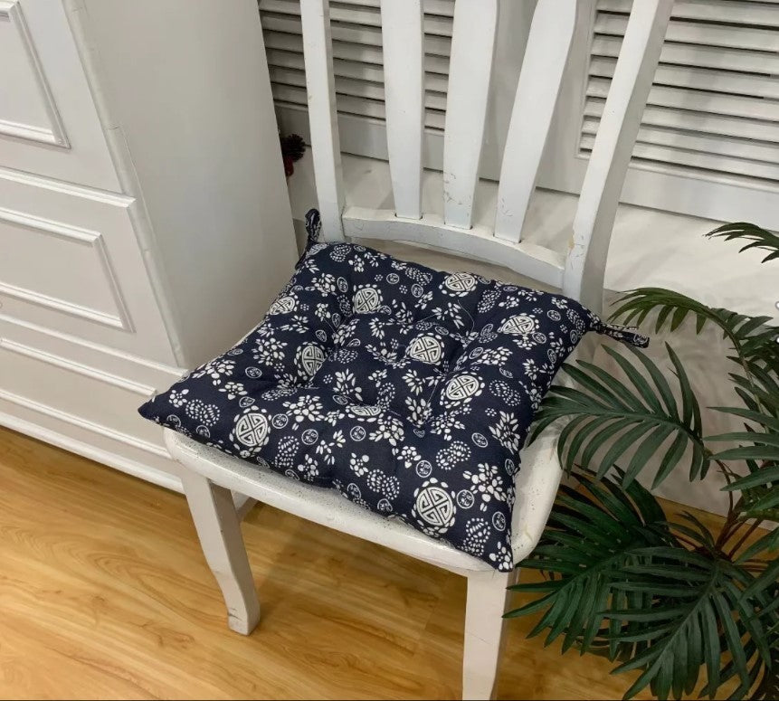 Home Thickened Seat Cushion With Non-slip Straps