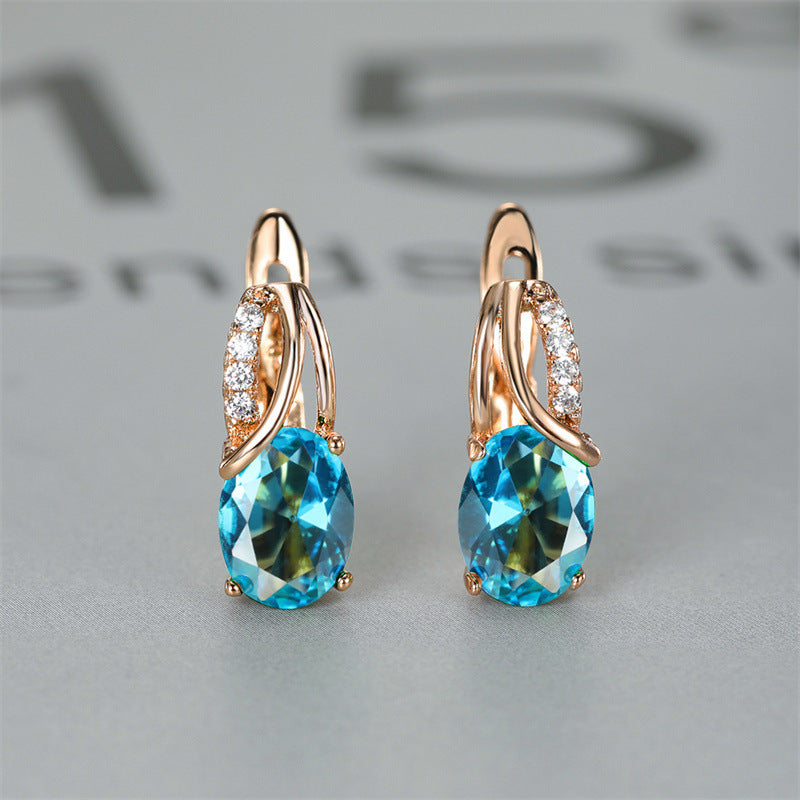 Champagne Gold Earrings Wedding Engagement