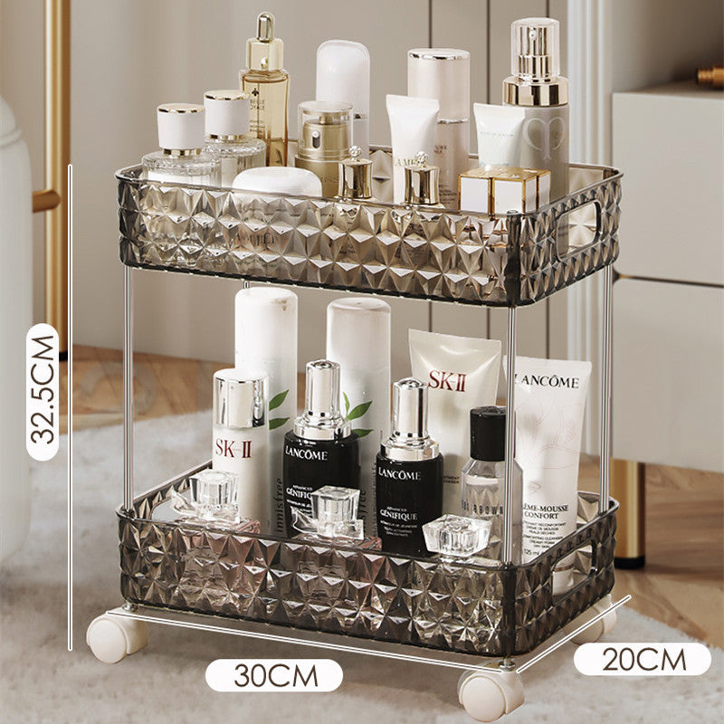 Light Luxury Bathroom Floor Trolley – Mobile Gap Storage Rack