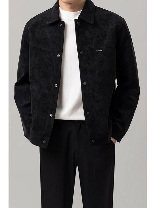Lightly Mature na Maikling Jacket Para sa Mga Lalaki 