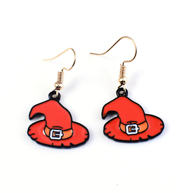 Halloween Accessories Horror Funny Pumpkin Ghost Demon Earrings