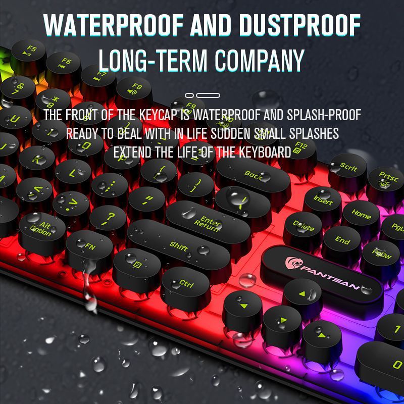 Wired Keyboard & Mouse Set – Full-Size Office Combo, Plug-and-Play USB