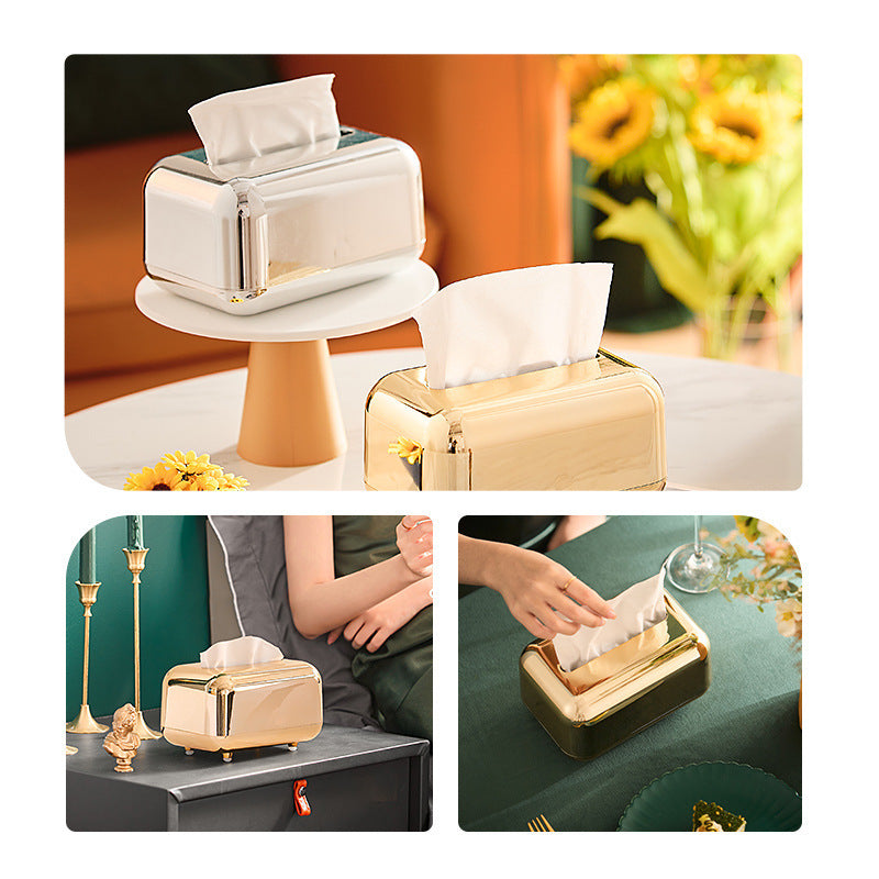 Home Desktop Creative Simple Storage Tissue Box European Retro Baby Wipes Pumping Box