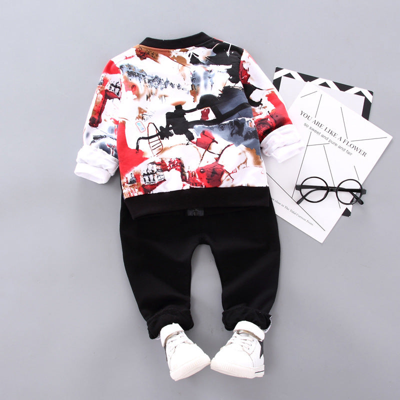 Boys Korean Style Three Piece Suit Regular Fit Soft Fabric
