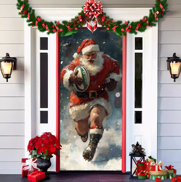 Christmas Curtain Decoration Hanging Cloth Background