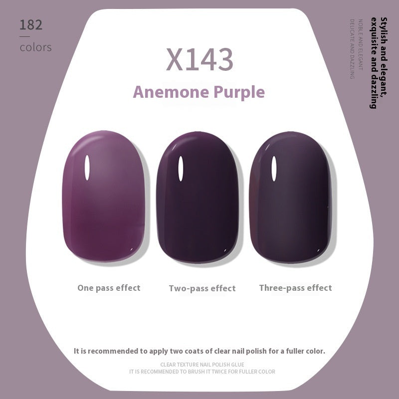 Nude Ice Transparent Color Cherry Red White UV Polish