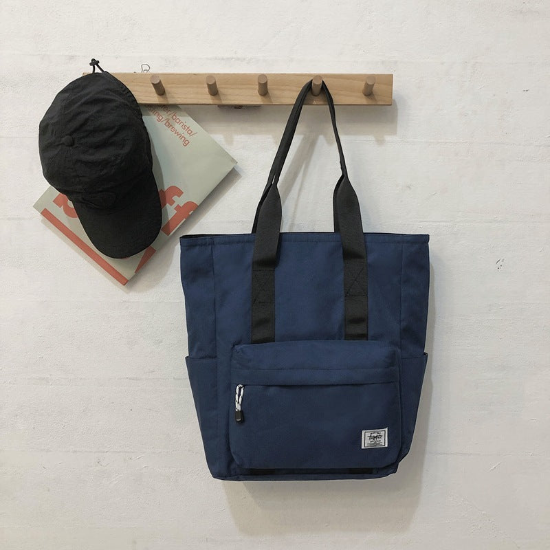Men's Handbag Portable Tote Simple Large Capacity Shoulder Bag