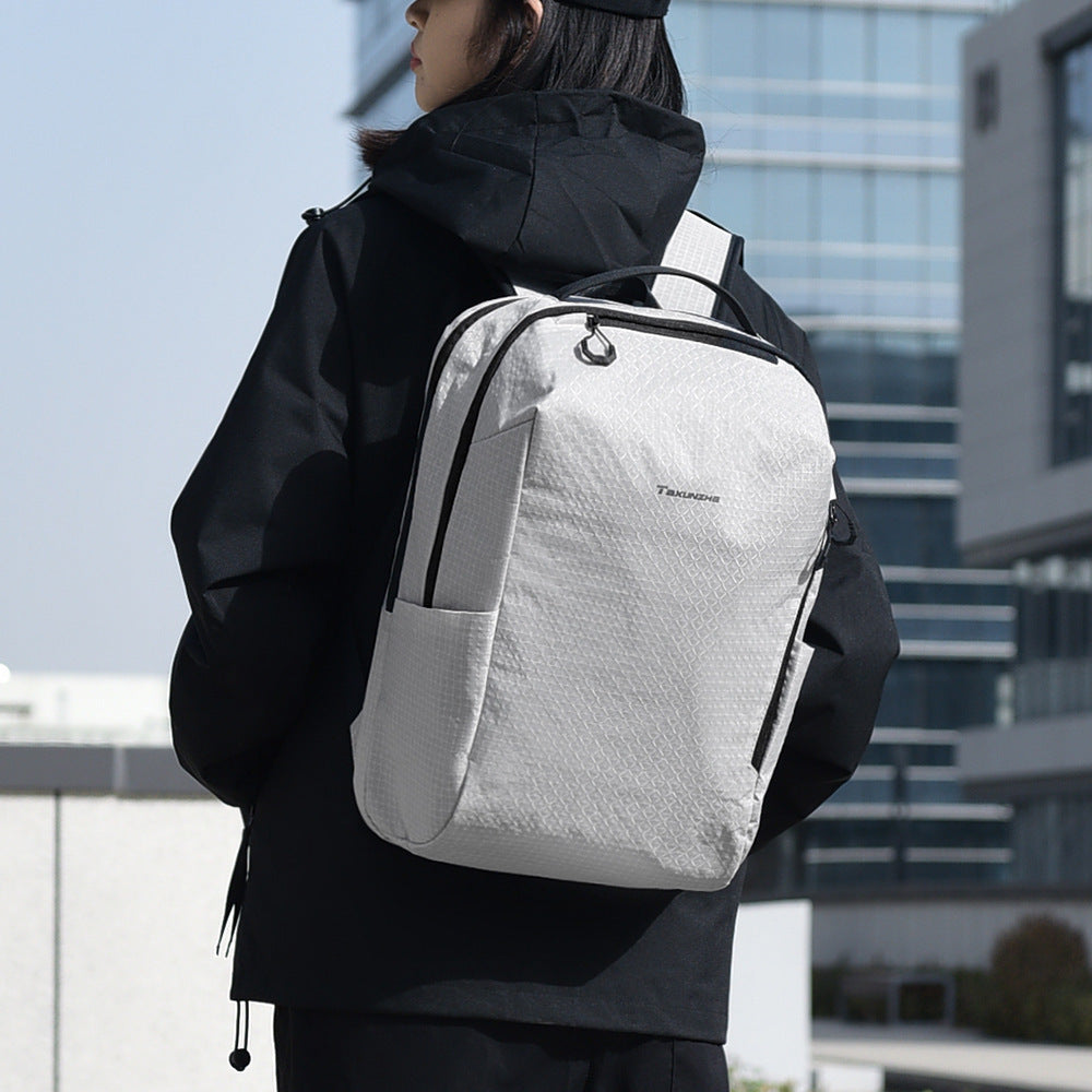 Unisex Compact Solid Oxford Cloth Backpack Waterproof 18L