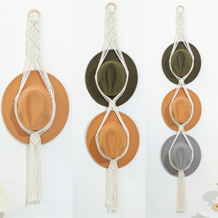 Storage Rack Multi-layer Wall-mounted Clip-on Storage Rack Hanging Cap Tassel Ornaments