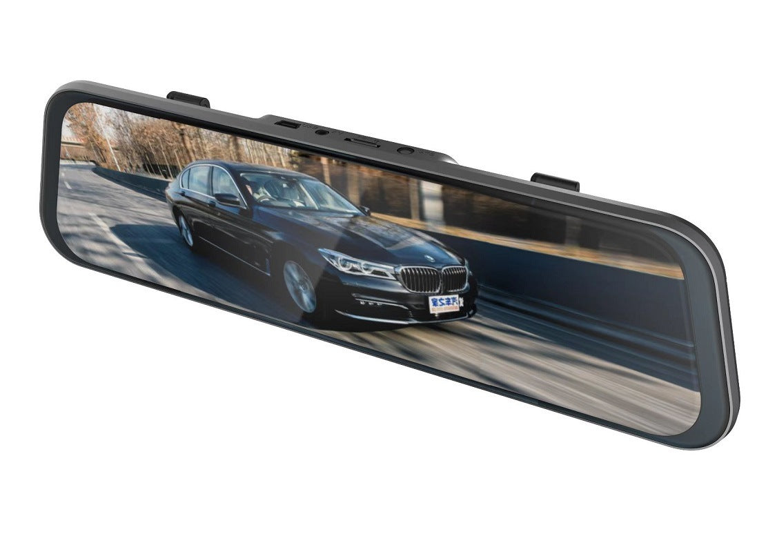 10-Inch Full Touch Dash Cam – Rearview Mirror Driving Recorder