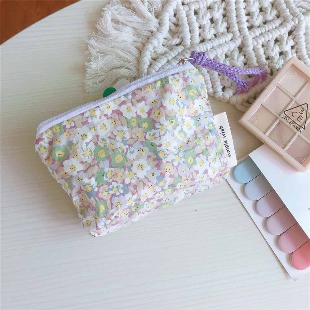 Home Fashion Simple Cotton Headphone Lipstick Storage Bag