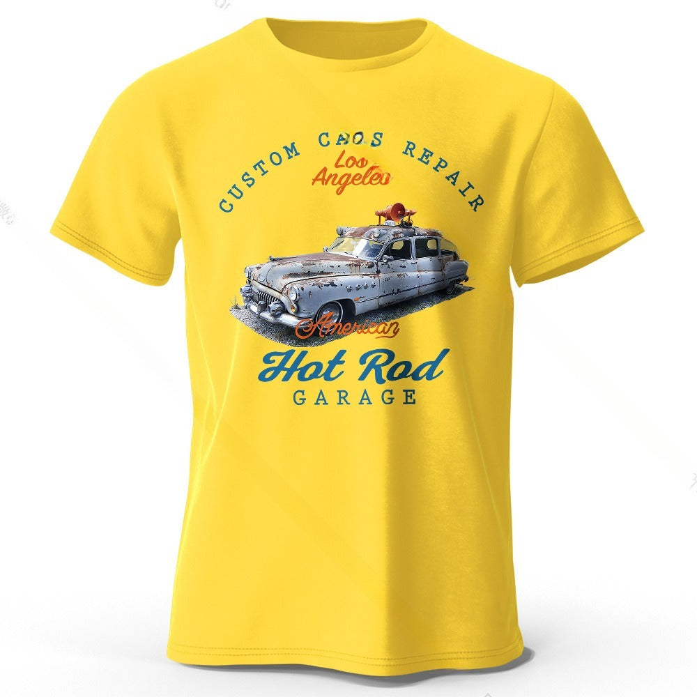 Car Club Patch Print Unisex T-shirt