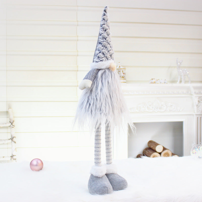 Christmas Telescopic Faceless Doll Window Decoration
