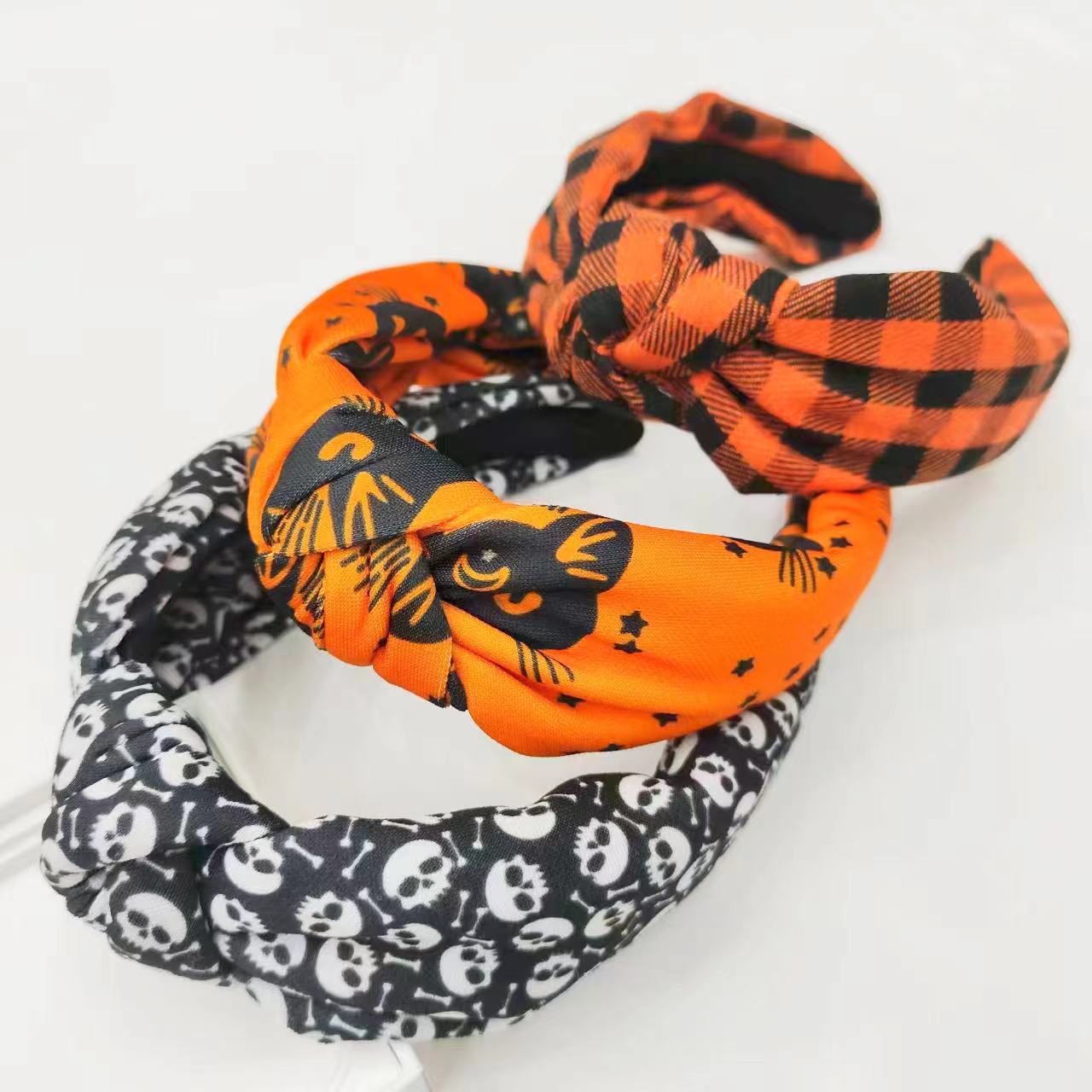 Halloween Holiday Party Printing High Skull Top Headband