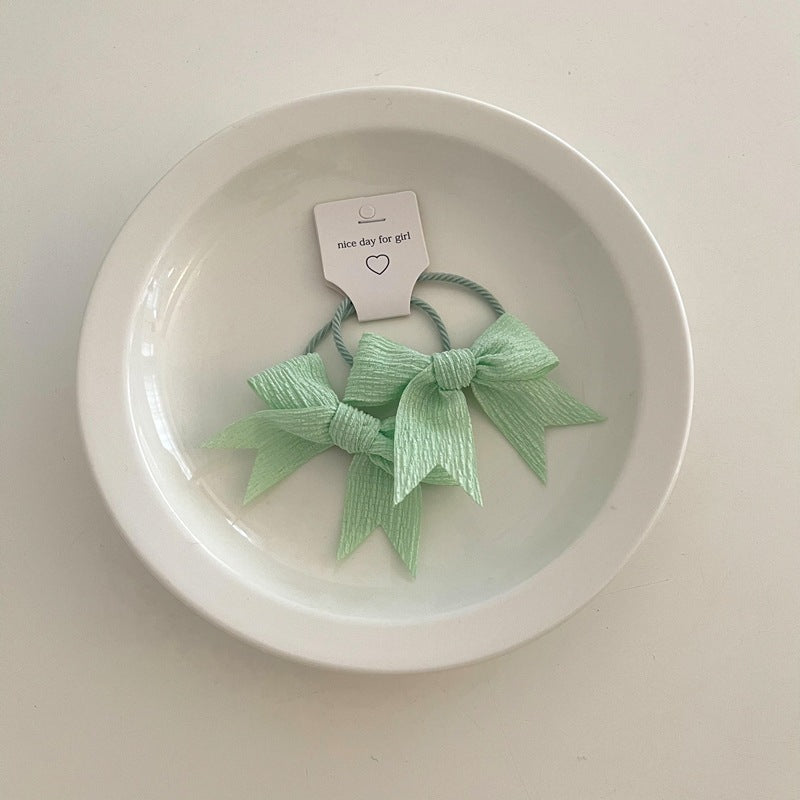 Candy Color Bow Ponytail Hair Rope Hair Accessories