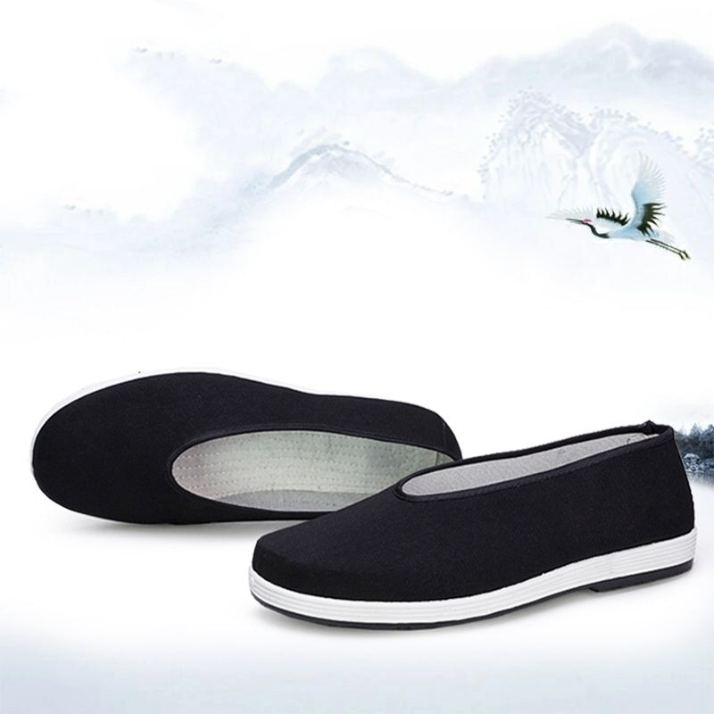 Casual Old Beijing Round Mouth Cloth Shoes Men's Slip-on Breathable