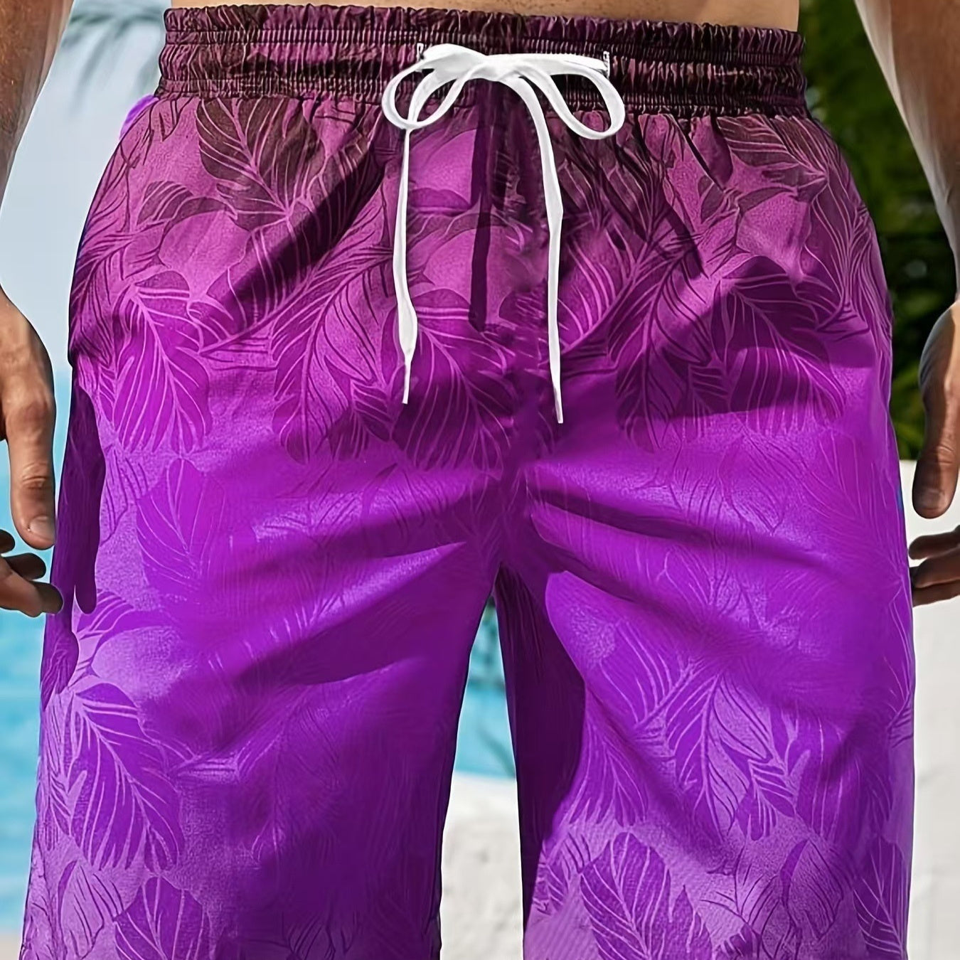 Men’s 3D Printed Beach Shorts – Four Seasons Trendy Swim Shorts