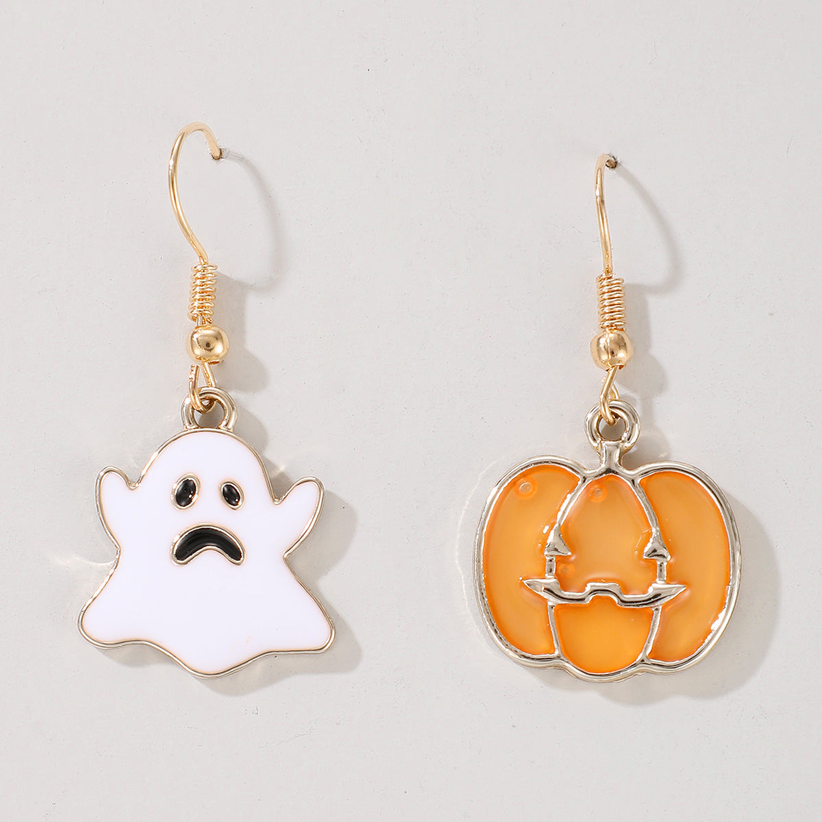 New Jewelry Halloween Funny And Fun Pumpkin Ghost Exaggerated Acrylic Earrings