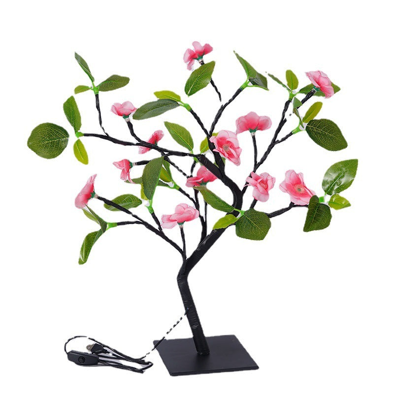 LED Peach Blossom Plum Tree Lamp Indoor Decorative