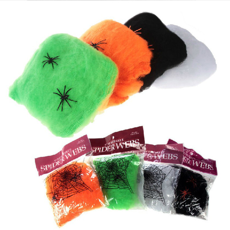 Halloween Ghost Festival Spider Cotton Haunted House Bar Scene Layout Decoration Supplies