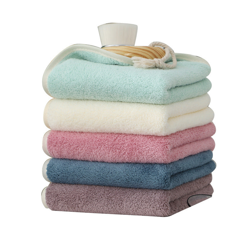 High-density Coral Fleece Thickened And Strongly Absorbent Face Towel