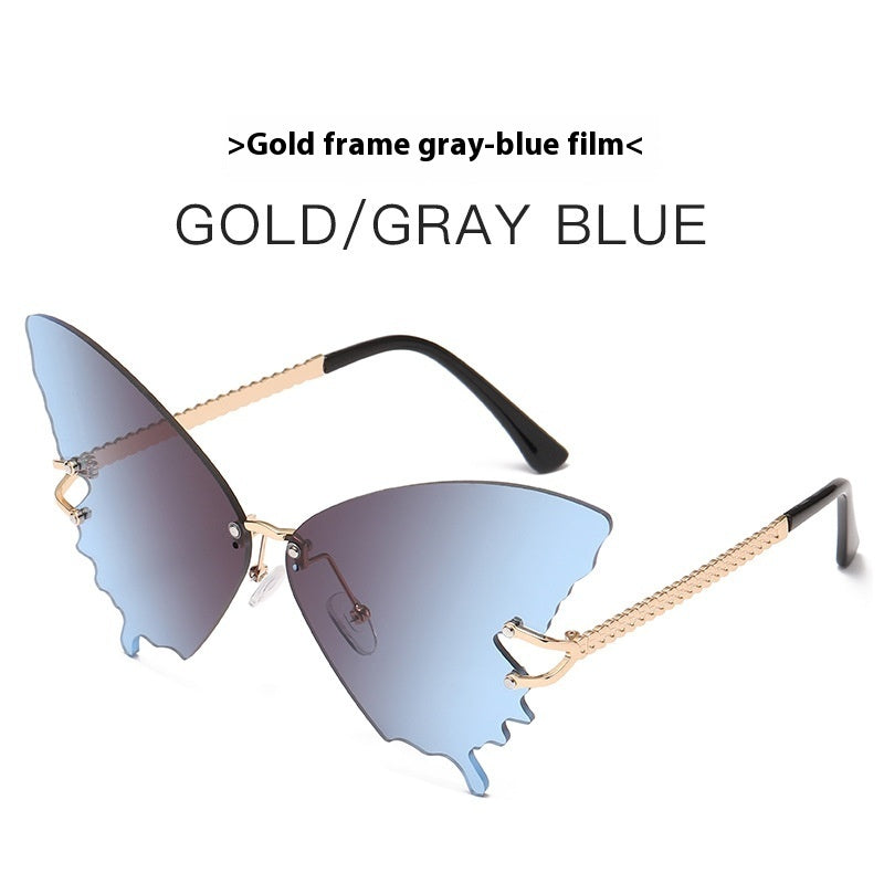 New Butterfly Sunglasses for Women – Fashion Large Rim Gradient Color Shades