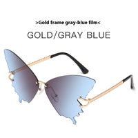 Gold Frame Gray And Blue Piece