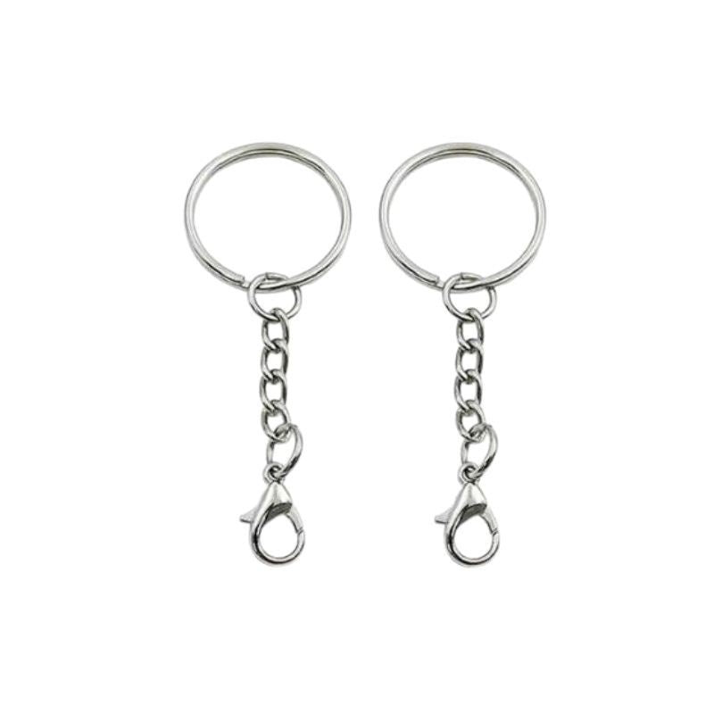 25 Key Ring With Chain Lobster Buckle Diy Ornament