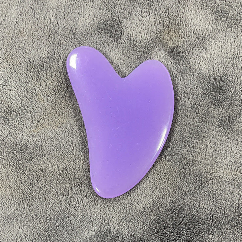 Resin Beeswax Gua Sha Tool – Heart-Shaped Facial Scraping Sheet